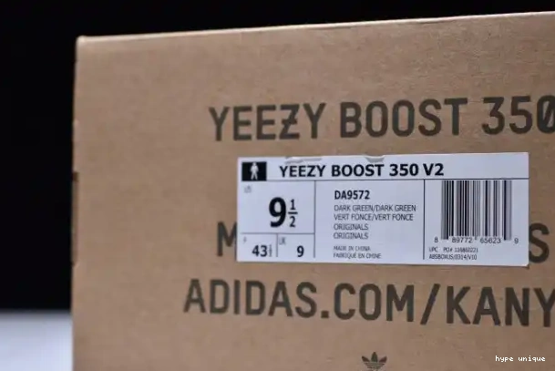hype Adidas Yeezy 350 Dark Boost Green V2 DA9572 0324